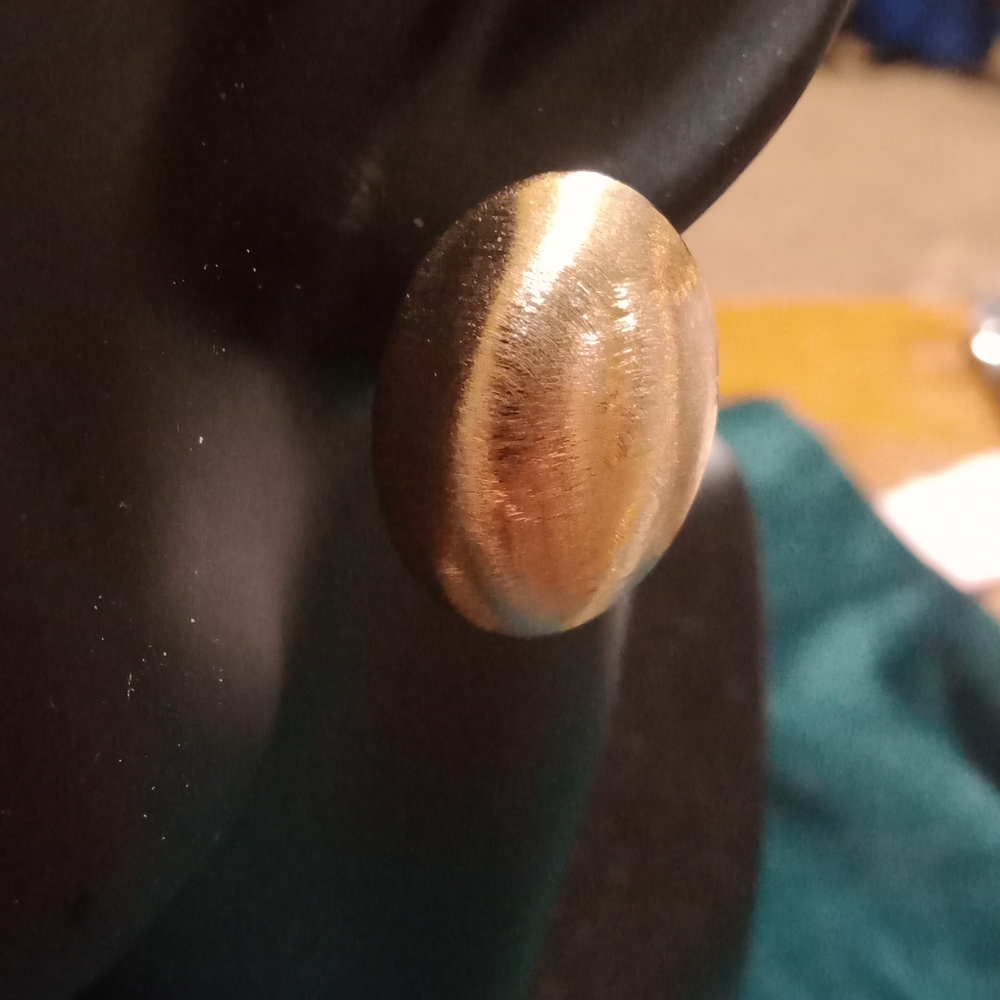 14 k Yellow Gold Plated Circle Earrings